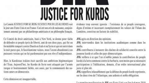 Le Comité JUSTICE FOR KURDS/ JUSTICE POUR LES KURDES 